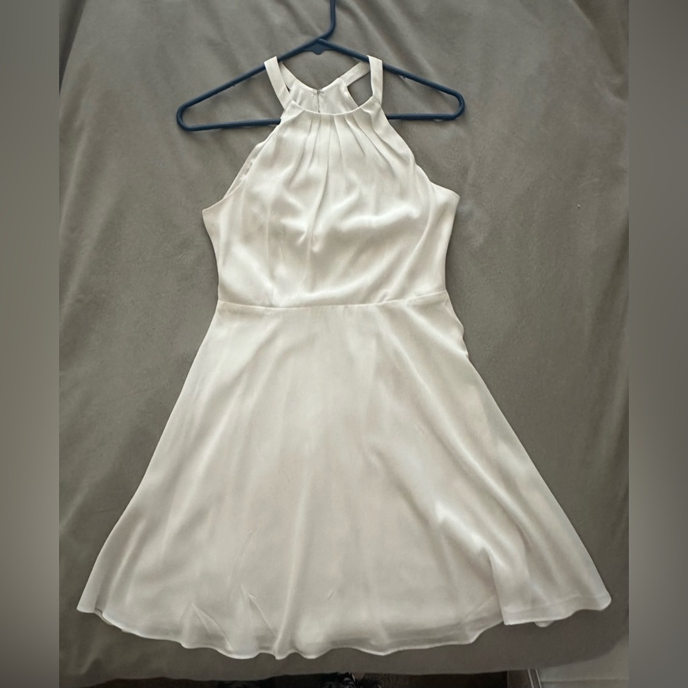 White graduation dress